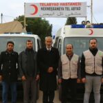 Delivering ambulance cars to the hospital of Tal Abiad City