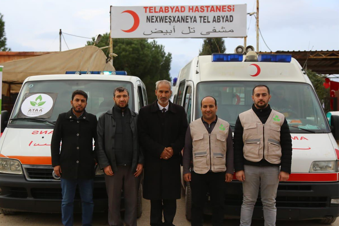 Delivering ambulance cars to the hospital of Tal Abiad City