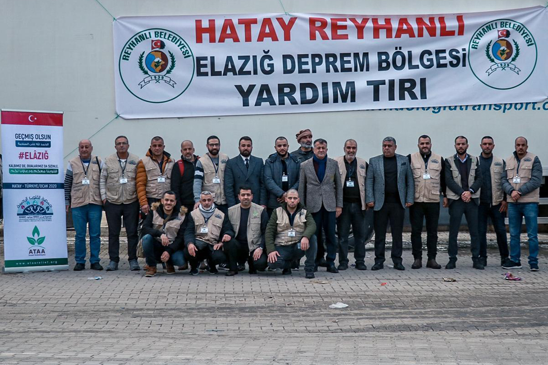 Launching a combined convoy of food aid to stand beside the people of Elazig