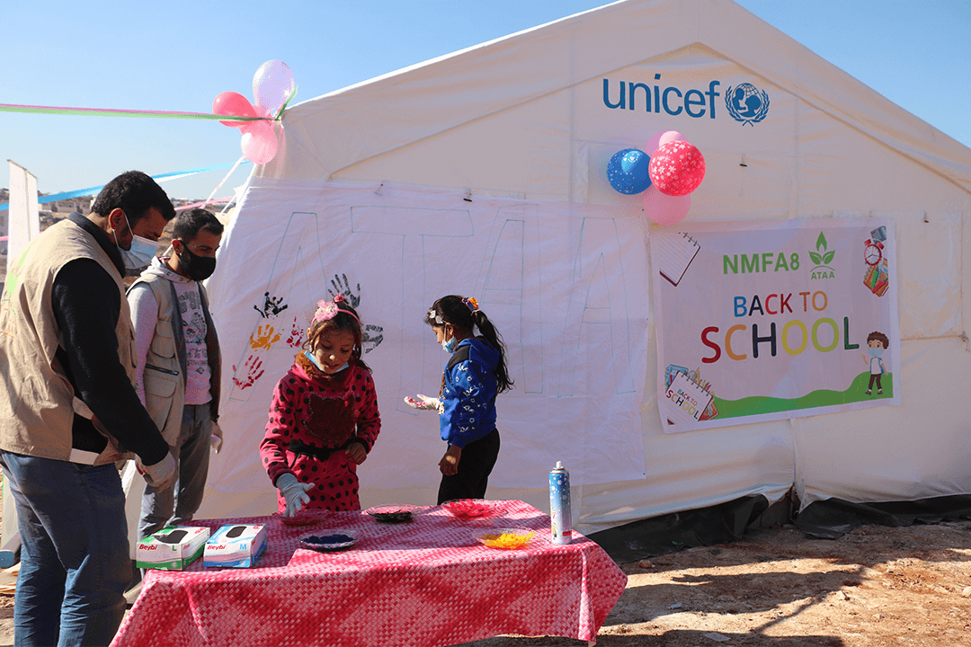 Education tents embrace students' dreams in northern Syria